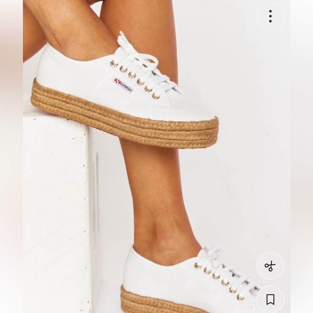 Superga Women's White Espadrille Sneakers